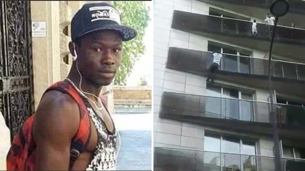 Mamoudou Gassama scales building to save dangling child