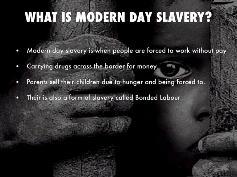 Modern Day Slavery Justice Versus Conscience 